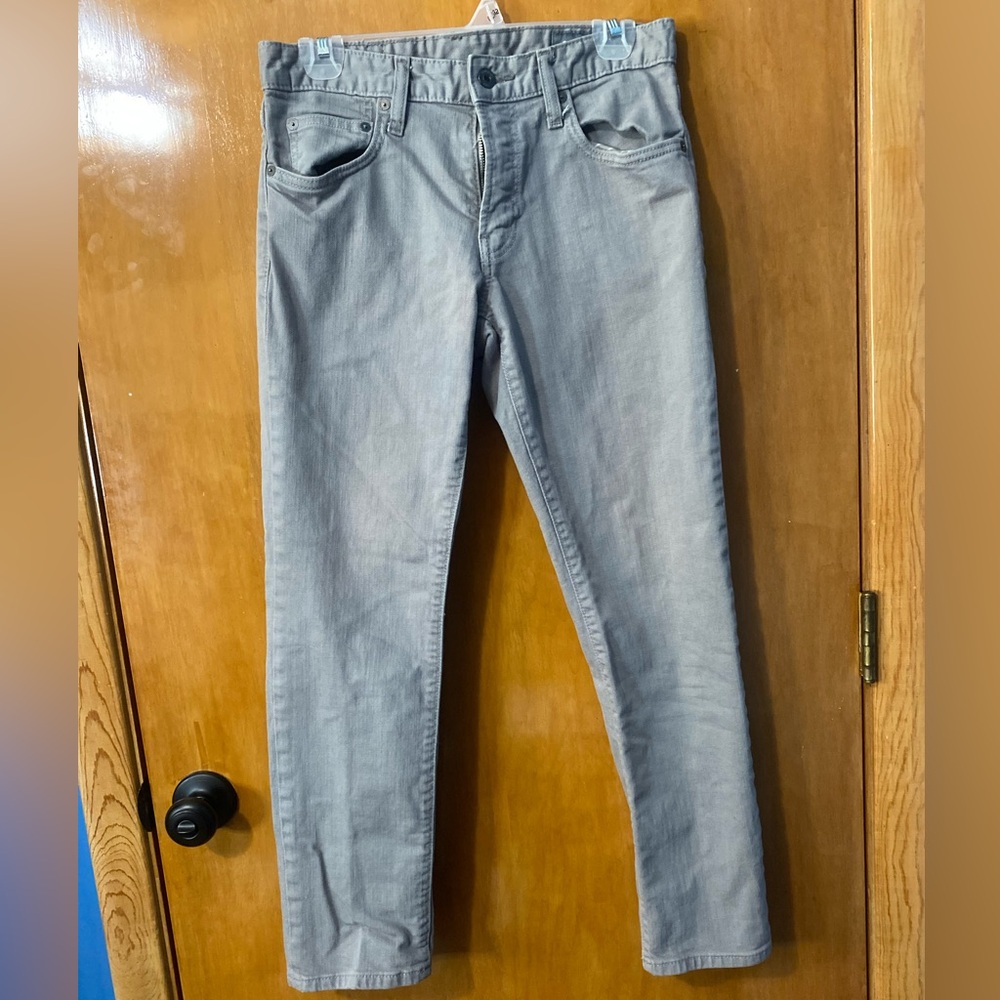 Bonobos Gray Tailored Stretch Washed Chino Pants 29 x 28